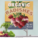 Radishes Farm Fresh Artwork Wall Decal