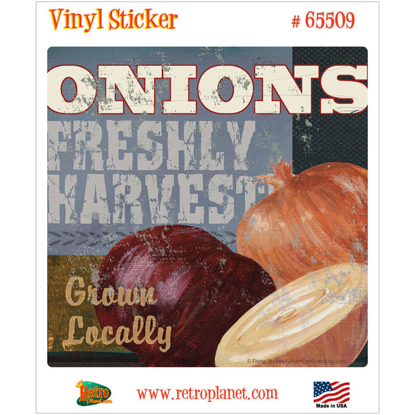 Onions Farm Fresh Artwork Vinyl Sticker