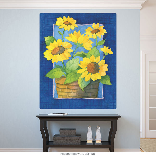Sunflowers Artistic Flowers Wall Decal