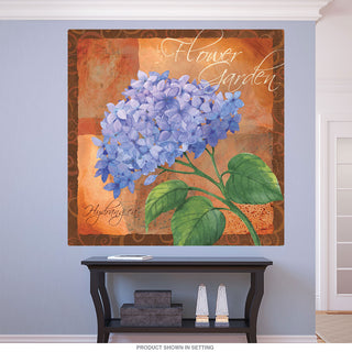 Hydrangea Artistic Flower Garden Wall Decal