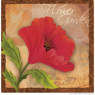 Poppy Artistic Flower Garden Wall Decal