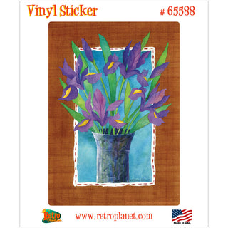 Irises Artistic Flowers Vinyl Sticker