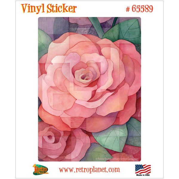 Rose Artistic Flowers Vinyl Sticker