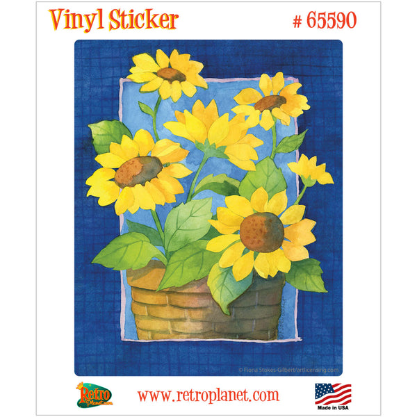 Sunflowers Artistic Flowers Vinyl Sticker