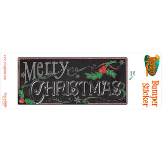 Merry Christmas Chalk Look Vinyl Sticker