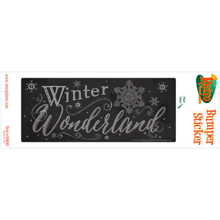 Winter Wonderland Chalk Look Vinyl Sticker