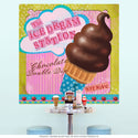 Chocolate Dip Ice Dream Cone Wall Decal