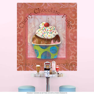 Cherry Sundae Parlor Ice Cream Wall Decal