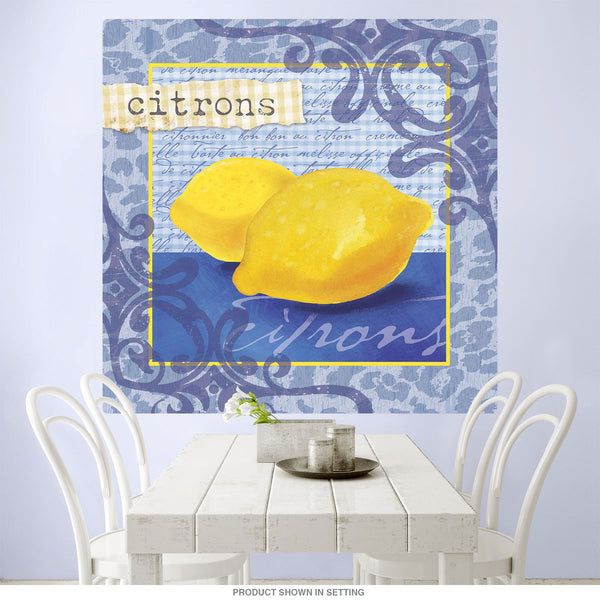 Citrons Lemons French Art Wall Decal