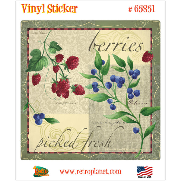 Berry Patch Picked Fresh Art Vinyl Sticker