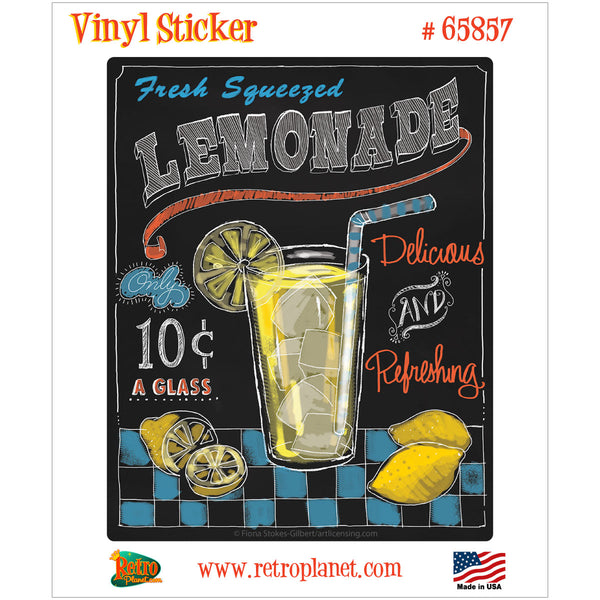 Fresh Lemonade Chalk Art Vinyl Sticker