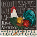 Good Morning Rooster Chalk Art Wall Decal