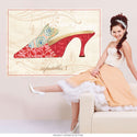 Zapatillas Red Fashion Shoes Wall Decal