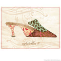 Zapatillas Brown Fashion Shoes Wall Decal