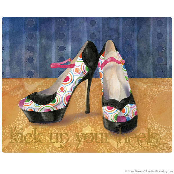 Kick Up Your Heels Fashion Shoes Wall Decal