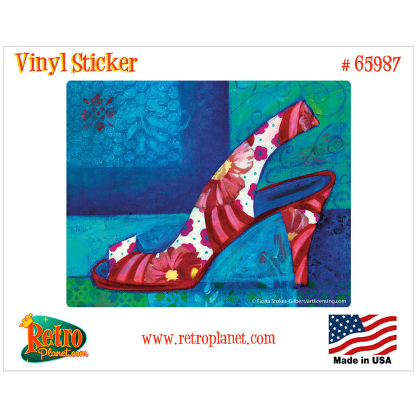 Shoes Flower Print Fashion Vinyl Sticker