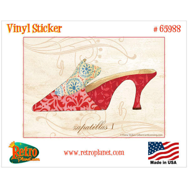 Zapatillas Red Fashion Shoes Vinyl Sticker