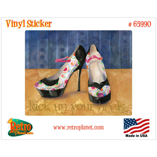 Kick Up Your Heels Fashion Shoes Vinyl Sticker