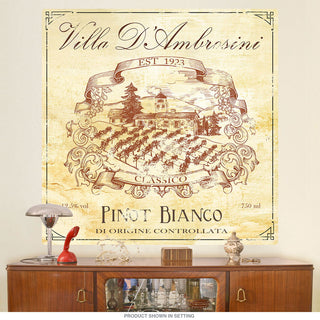 Pinot Blanco Wine Cellar Bar Wall Decal