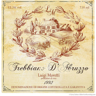 Trebbiano d'Abruzzo Wine Cellar Wall Decal