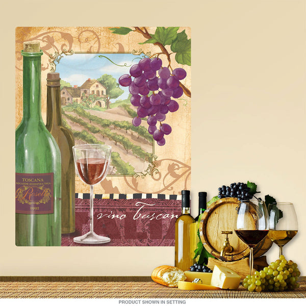 Vino Tuscano Wine Country Bar Wall Decal