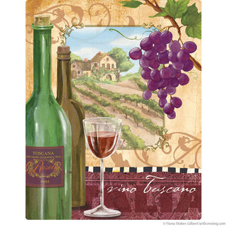 Vino Tuscano Wine Country Bar Wall Decal