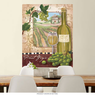 Pinot Grigio Wine Country Bar Wall Decal