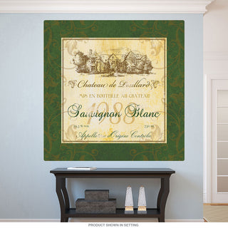 Sauvignon Blanc Wine Label Wall Decal