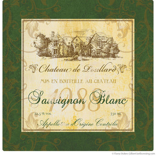 Sauvignon Blanc Wine Label Wall Decal