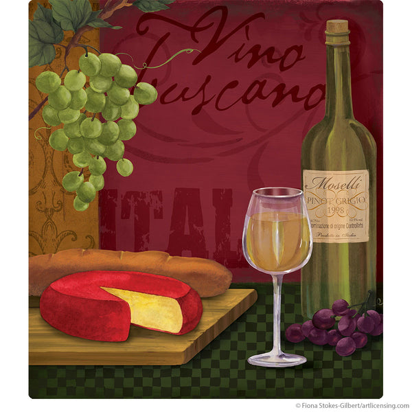 Vino Tuscano and Cheese Bar Wall Decal