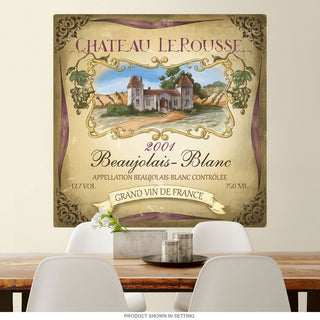 Chateau le Rousse Wine Bar Wall Decal