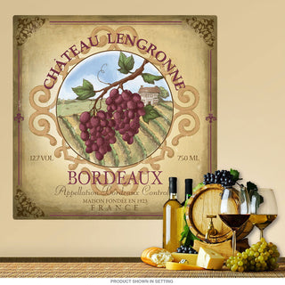 Chateau Lengronne Wine Bar Wall Decal