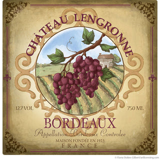 Chateau Lengronne Wine Bar Wall Decal