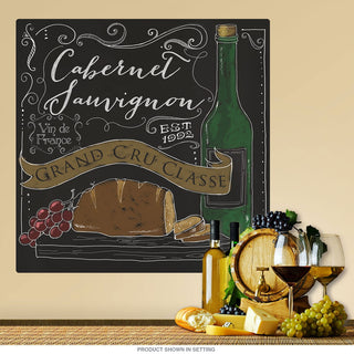 Cabernet Sauvignon Wine Chalk Wall Decal