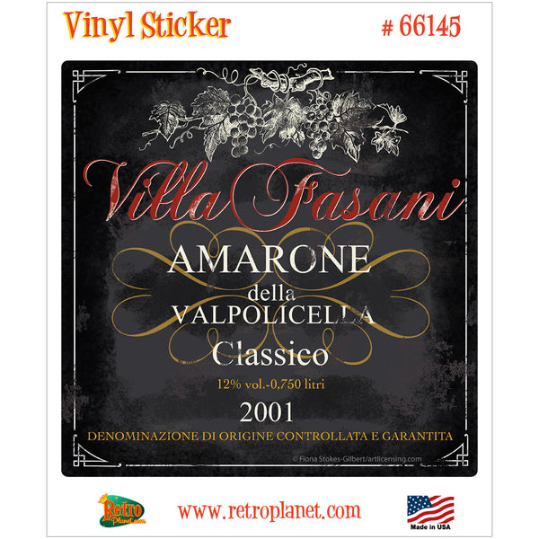Villa Farani Wine Cellar Bar Vinyl Sticker