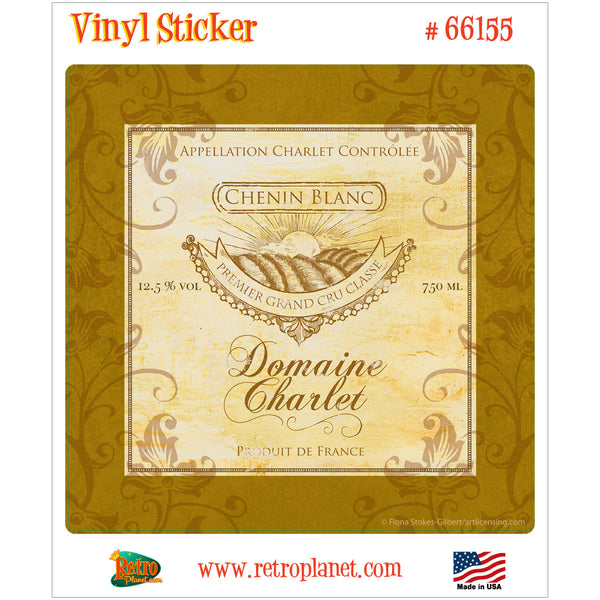 Chenin Blanc Wine Label Bar Vinyl Sticker