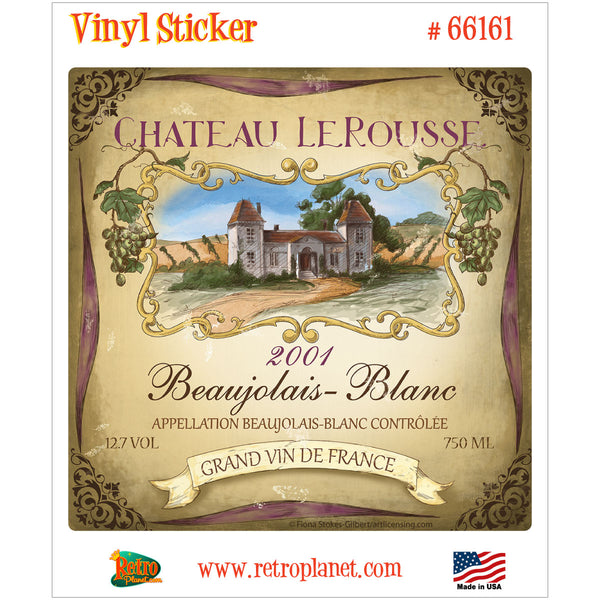 Chateau le Rousse Wine Bar Vinyl Sticker