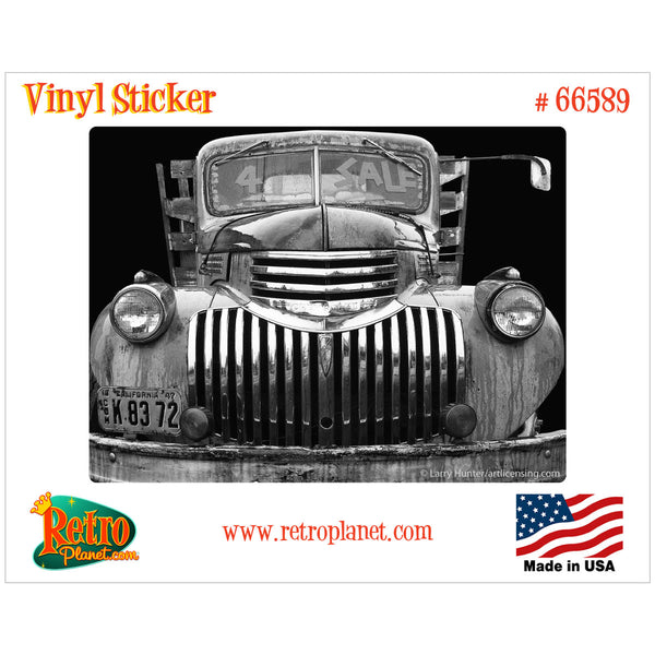 Chevy 4 Sale Antique Truck Garage Vinyl Sticker