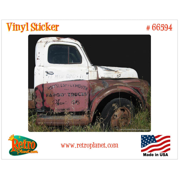 Fargo Antique Truck Profile Vinyl Sticker