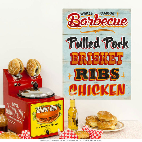 World Famous Barbecue Food Wall Decal