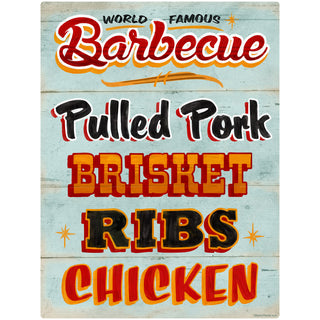 World Famous Barbecue Food Wall Decal