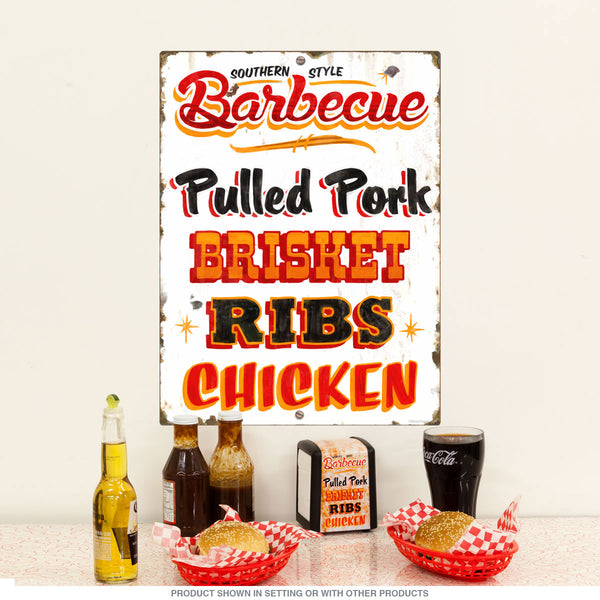 Southern Style Barbecue Food Wall Decal