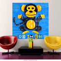 Monkey Oo Ah License Plate Style Wall Decal