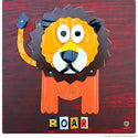Lion Roar License Plate Style Wall Decal