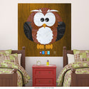 Owl Hoot License Plate Style Wall Decal