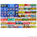 Scrap Yard US Flag State License Plate Style Wall Decal