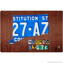 Connecticut License Plate Style State Wall Decal