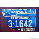 Montana License Plate Style State Wall Decal