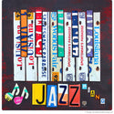 Jazz Piano License Plate Style Wall Decal