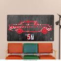 57 Chevrolet License Plate Style Wall Decal